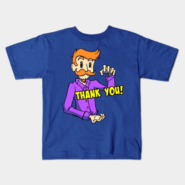 Thank You! Kids T-Shirt by TrickyBiz